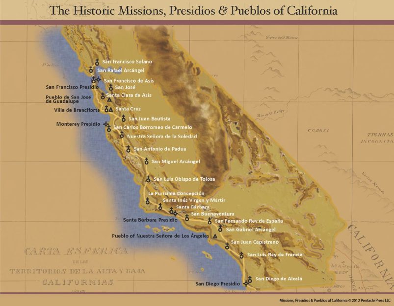 Missions, Presidios & Pueblos of California